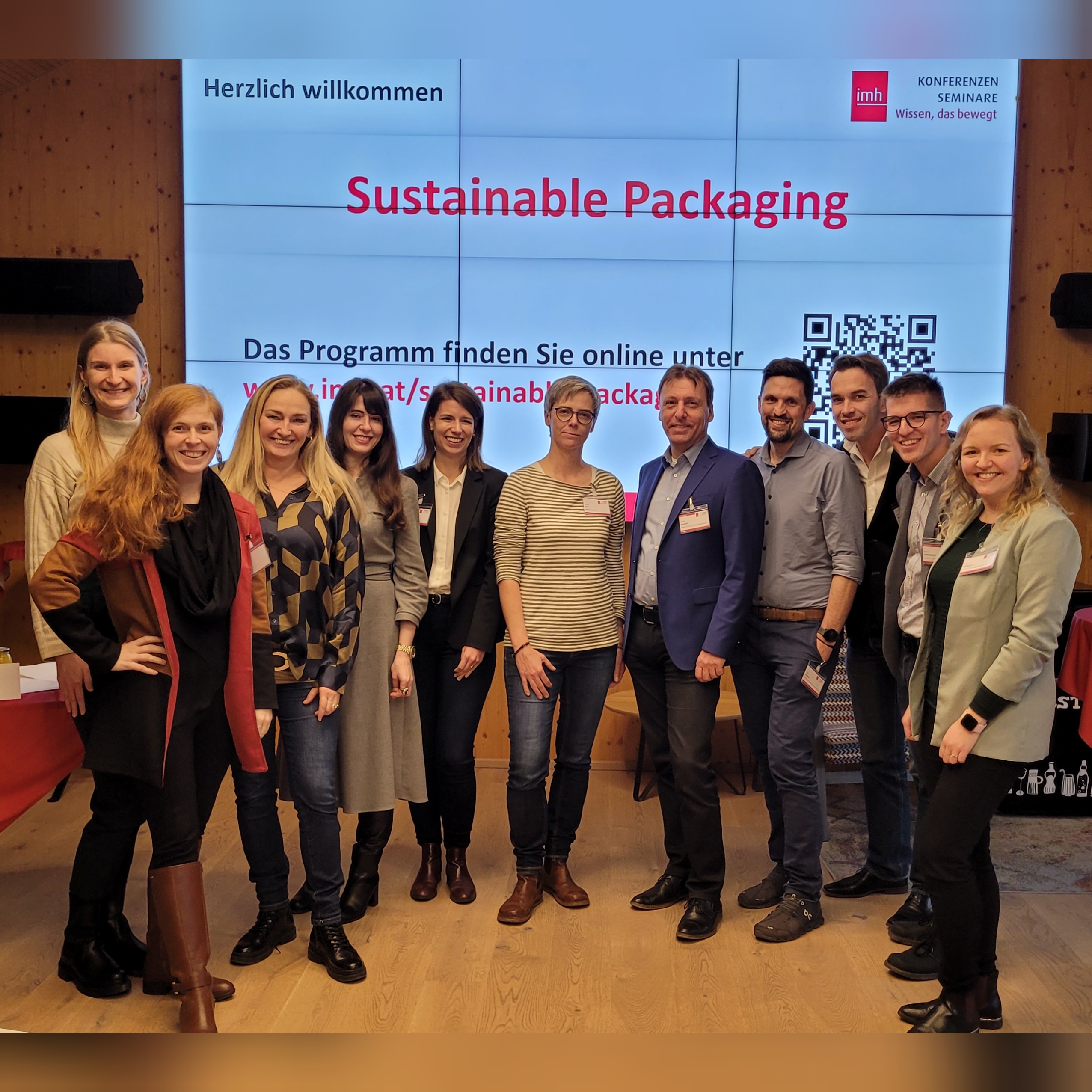 imh Fachkonferenz Sustainable Packaging - Gruppenfoto Plattform Verpackung mit Zukunft