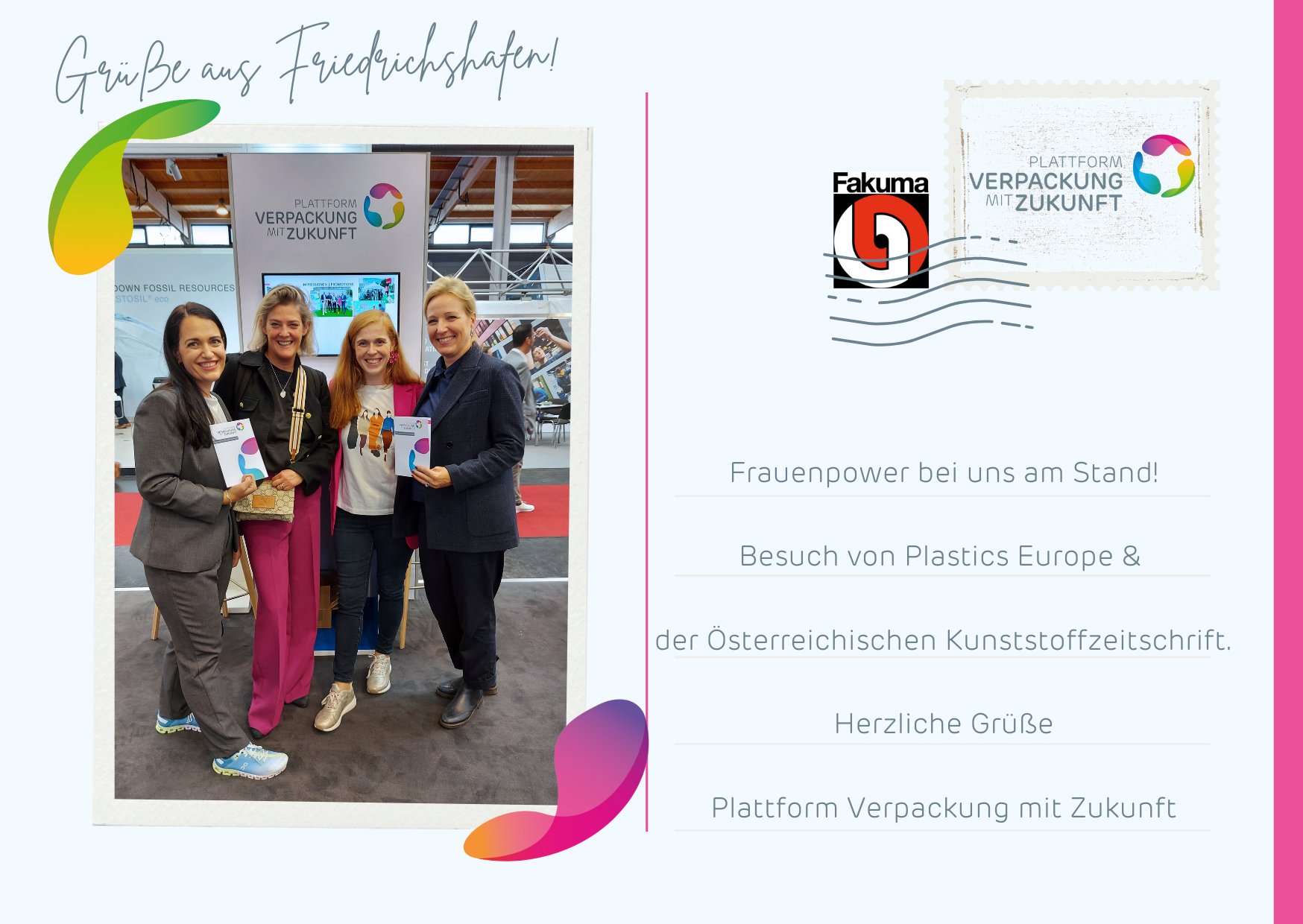 Fakuma 2023 - Plattform Verpackung mit Zukunft - mit Plastics Europe und Österreichische Kunststoffzeitschrift